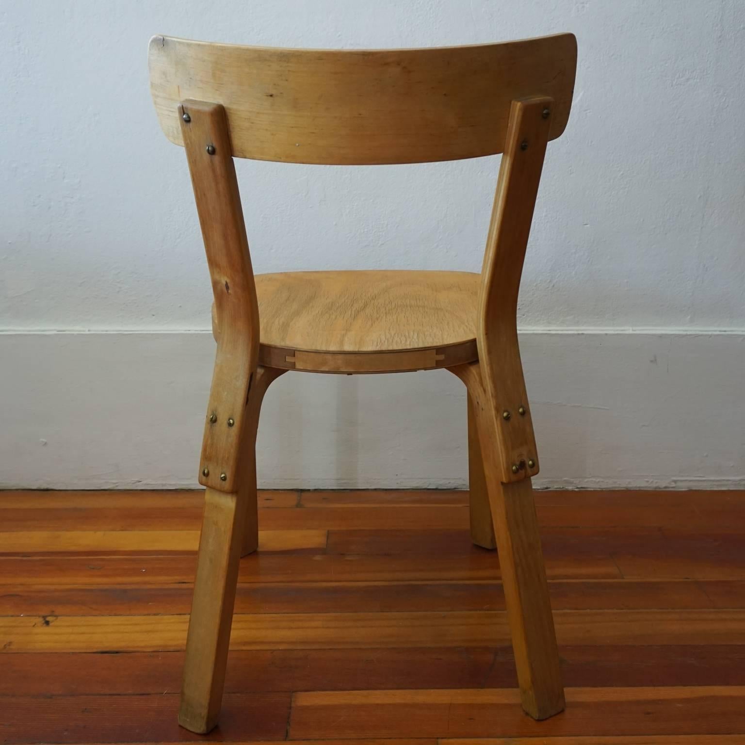 Pair of Alvar Aalto Chairs 69 In Good Condition In San Diego, CA