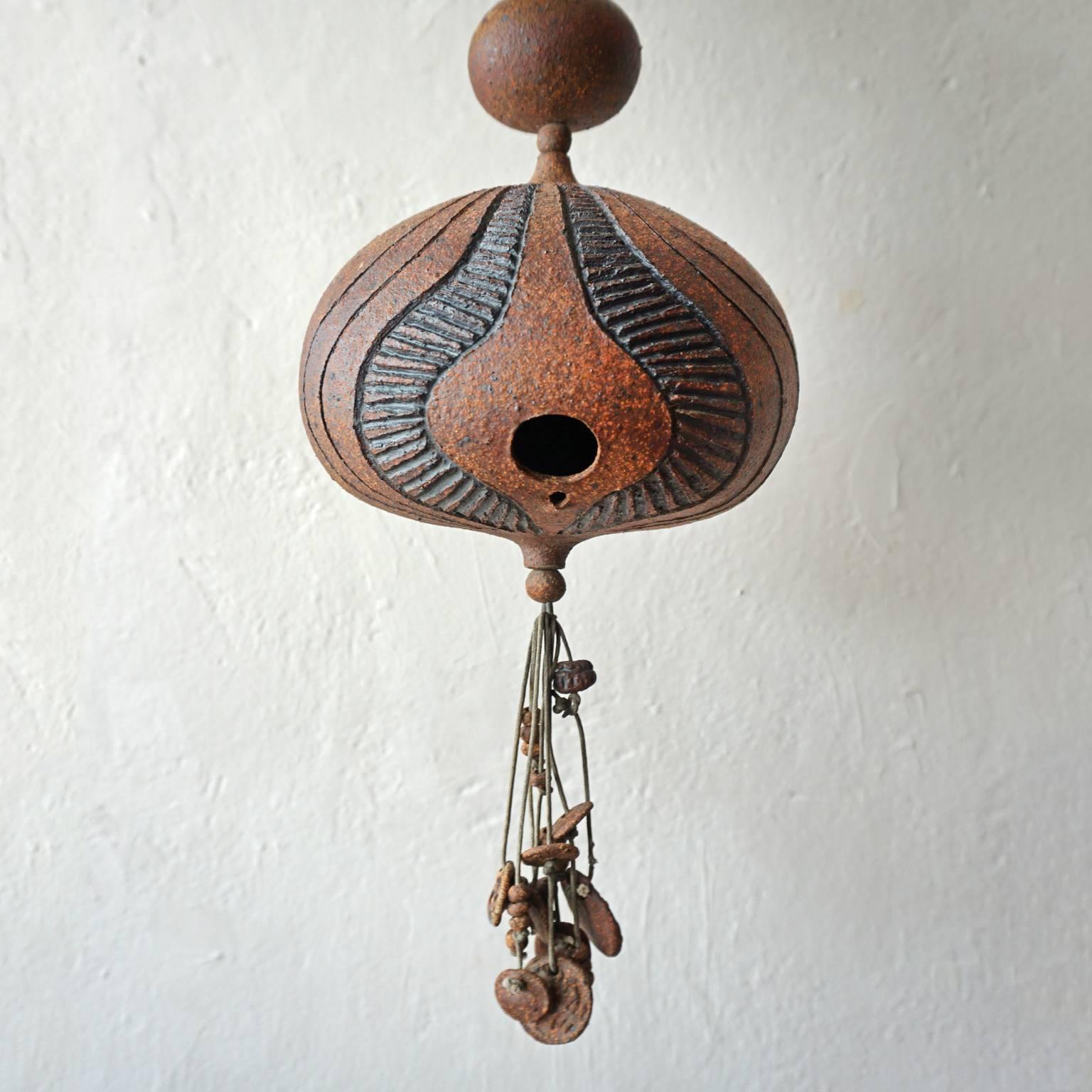 Vintage ceramic birdhouse by Wayne Chapman.

Wayne Chapman is an important San Diego ceramic artist. He became a member of the Allied Craftsmen in the mid-1960s and exhibited with them for many years.