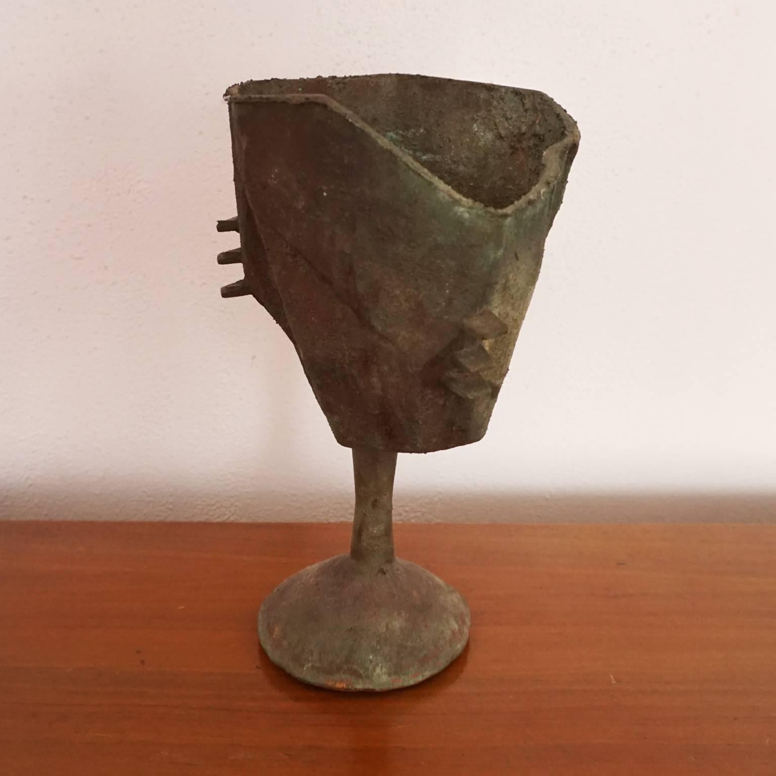 American Unique Paolo Soleri Bronze Sculptural Vessel