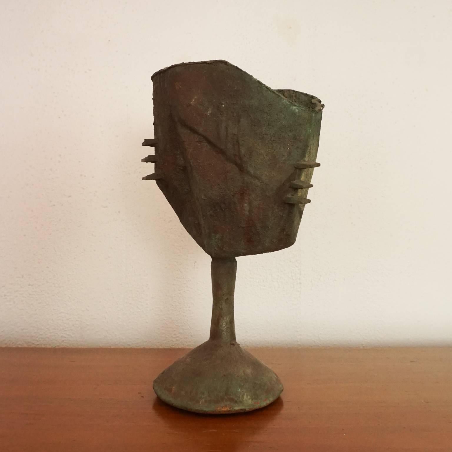 Unique Paolo Soleri Bronze Sculptural Vessel In Excellent Condition In San Diego, CA