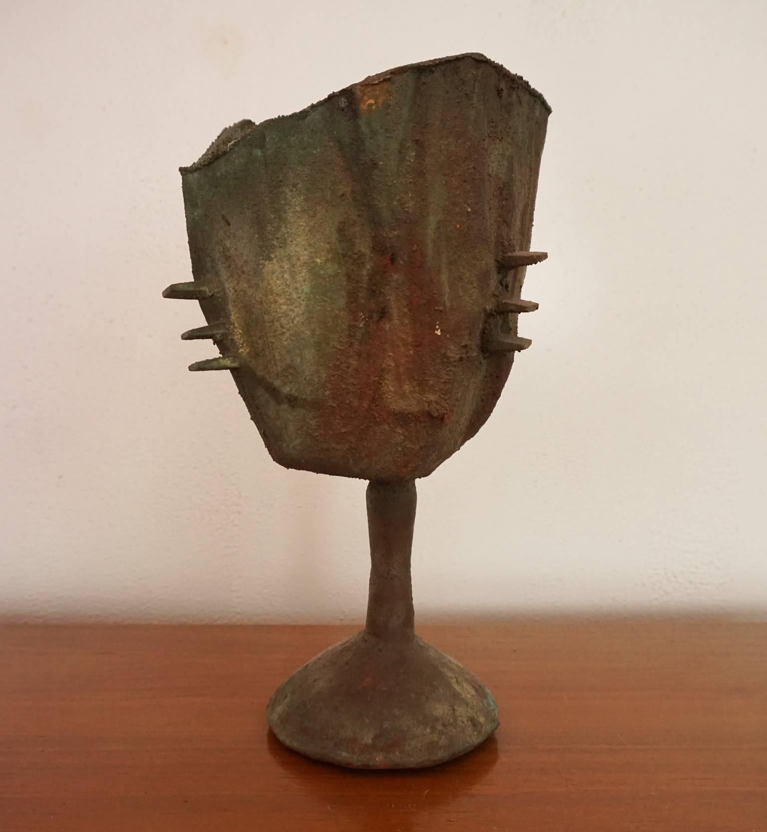 Unique Paolo Soleri Bronze Sculptural Vessel 1
