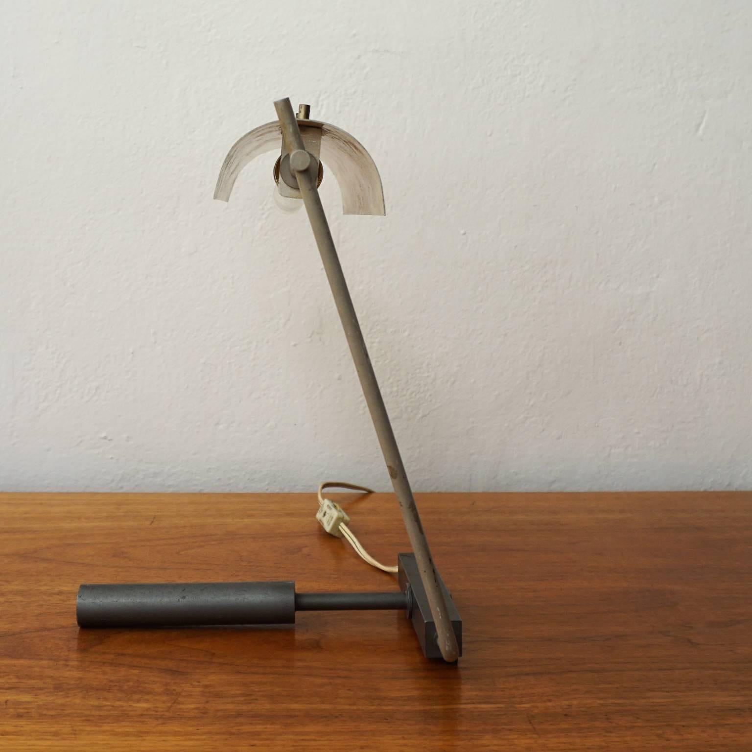 Enameled J.J.M. Hoogervorst for Anvia Desk Lamp, 1950s