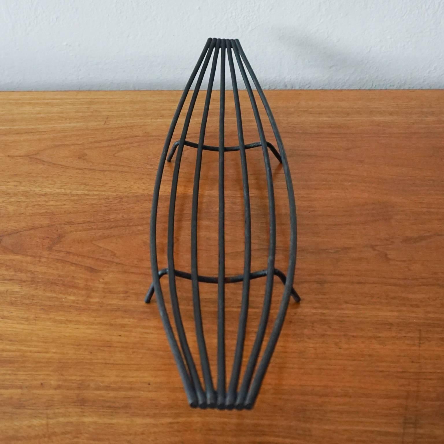 1950s Iron Catch All or Fruit Basket In Good Condition In San Diego, CA