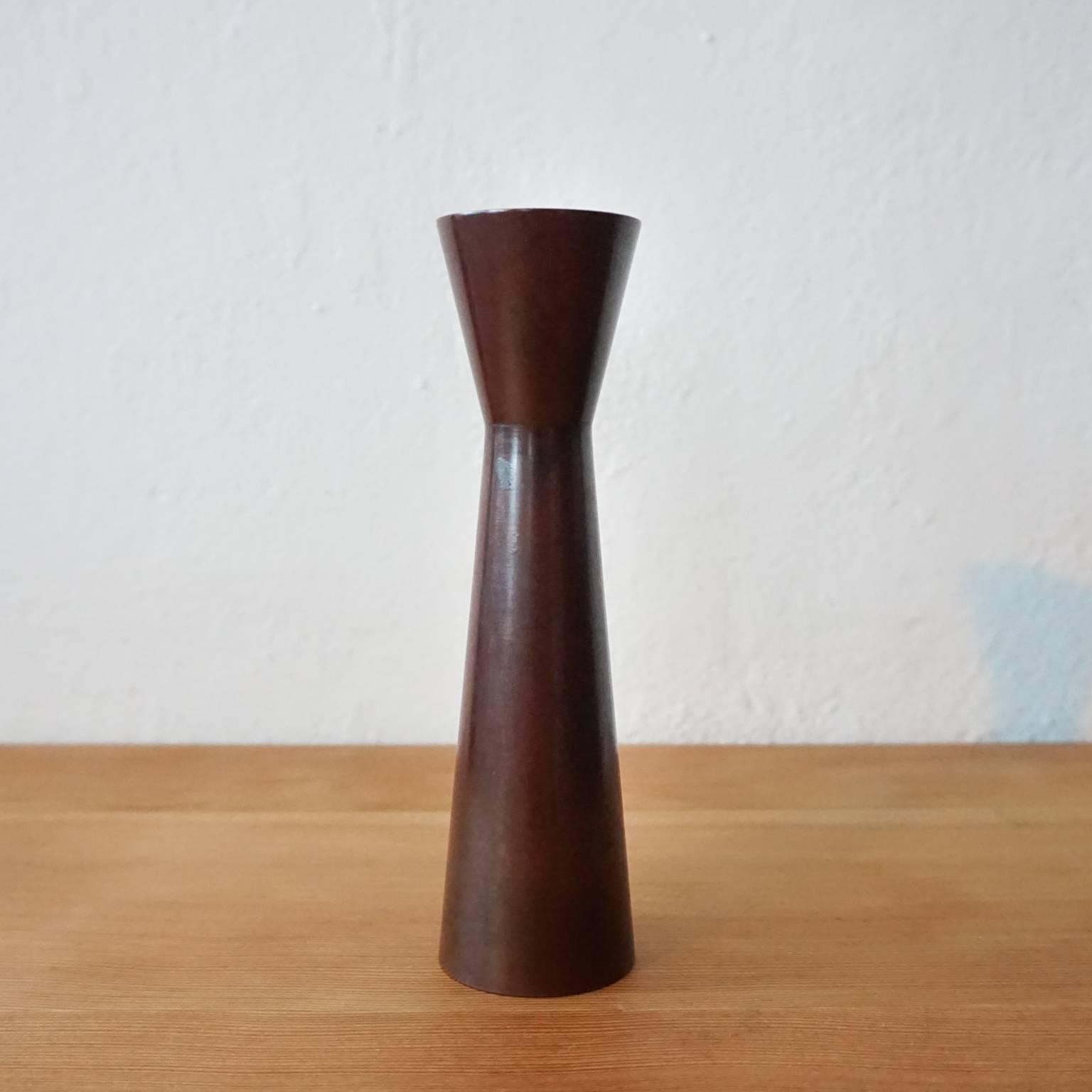 20th Century Japanese Bronze Murashi-Do Vase Signed