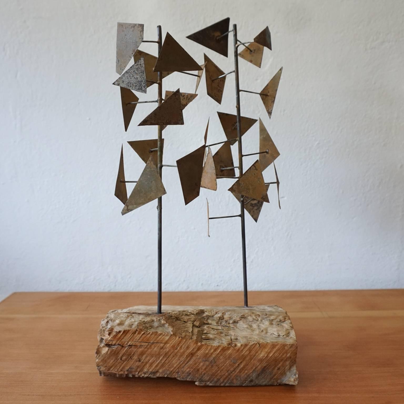 Metal Modernist Abstract Sculpture, 1960s