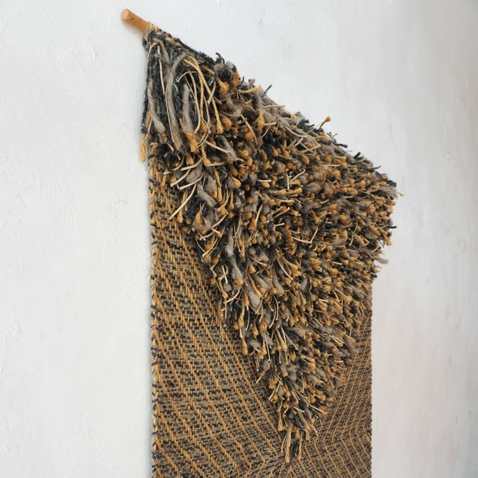 Handwoven Fiber Sculpture Tapestry by Eve Rabinowe, 1970s In Excellent Condition For Sale In San Diego, CA