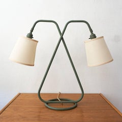 Double-Arm Table Lamp by Kurt Versen, 1950s