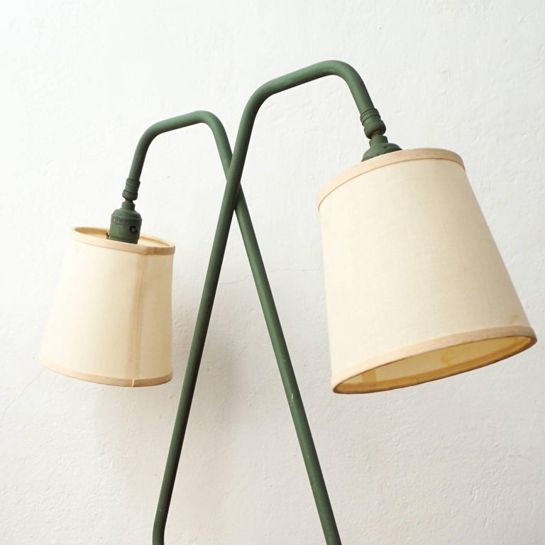 DoubleArm Table Lamp by Kurt Versen, 1950s at 1stDibs