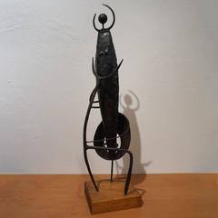 Modernist Welded Steel Sculpture by Charles Luedtke