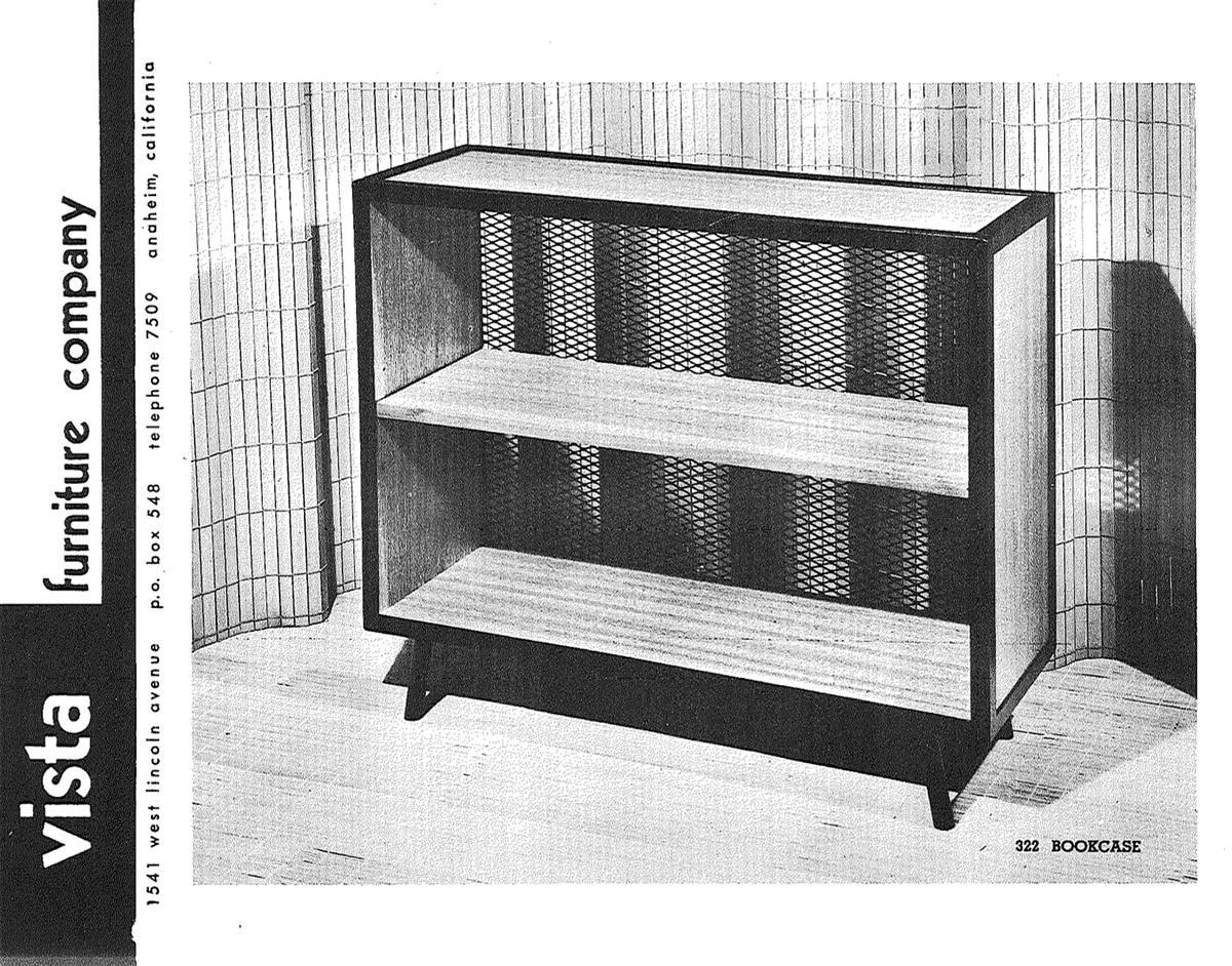 American California Modern Shelf by Vista Furniture Company, 1950s