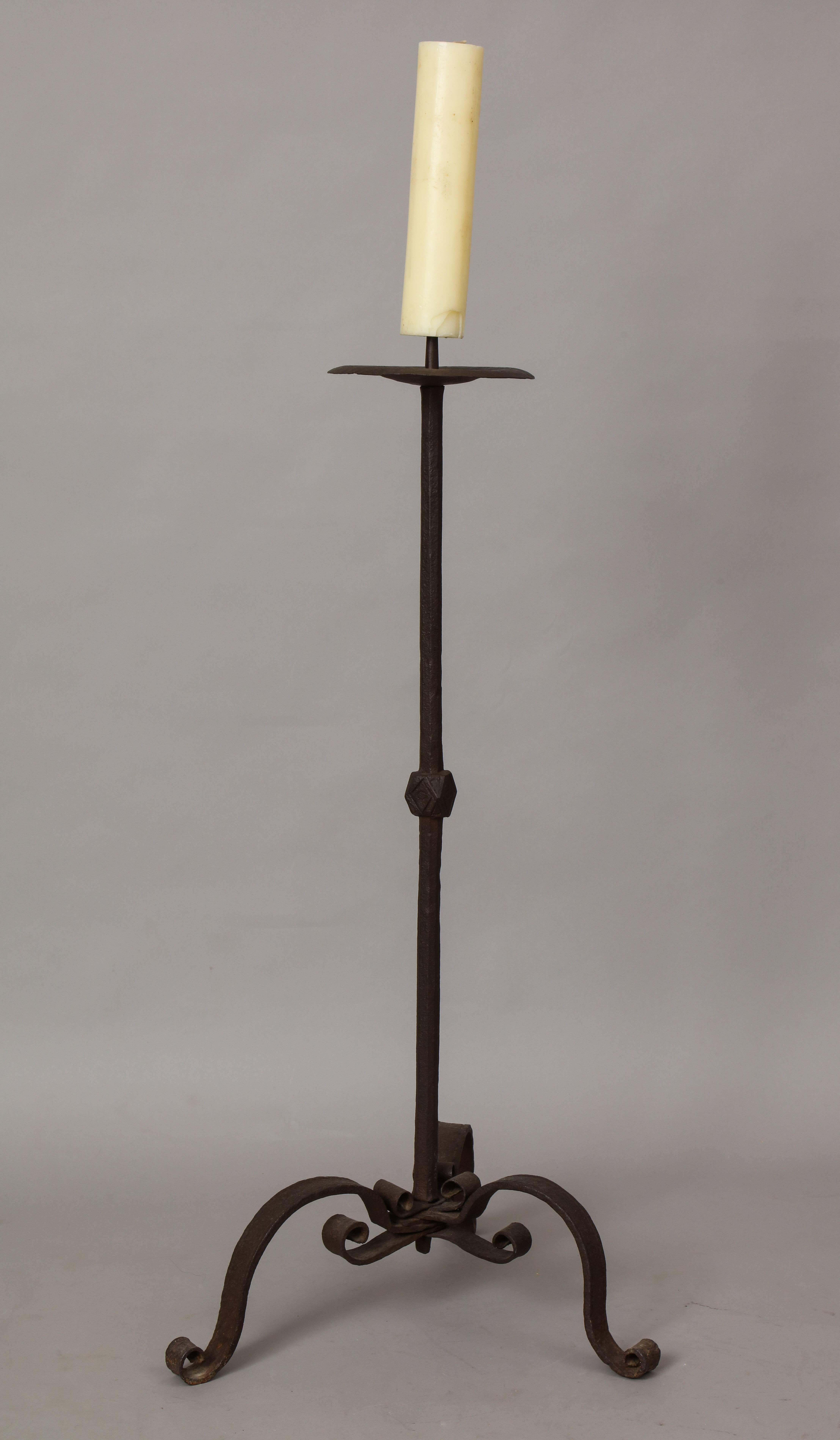 black wrought iron candelabra