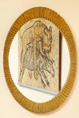 Spanish Carved and Gilded Oval Mirror Frame
