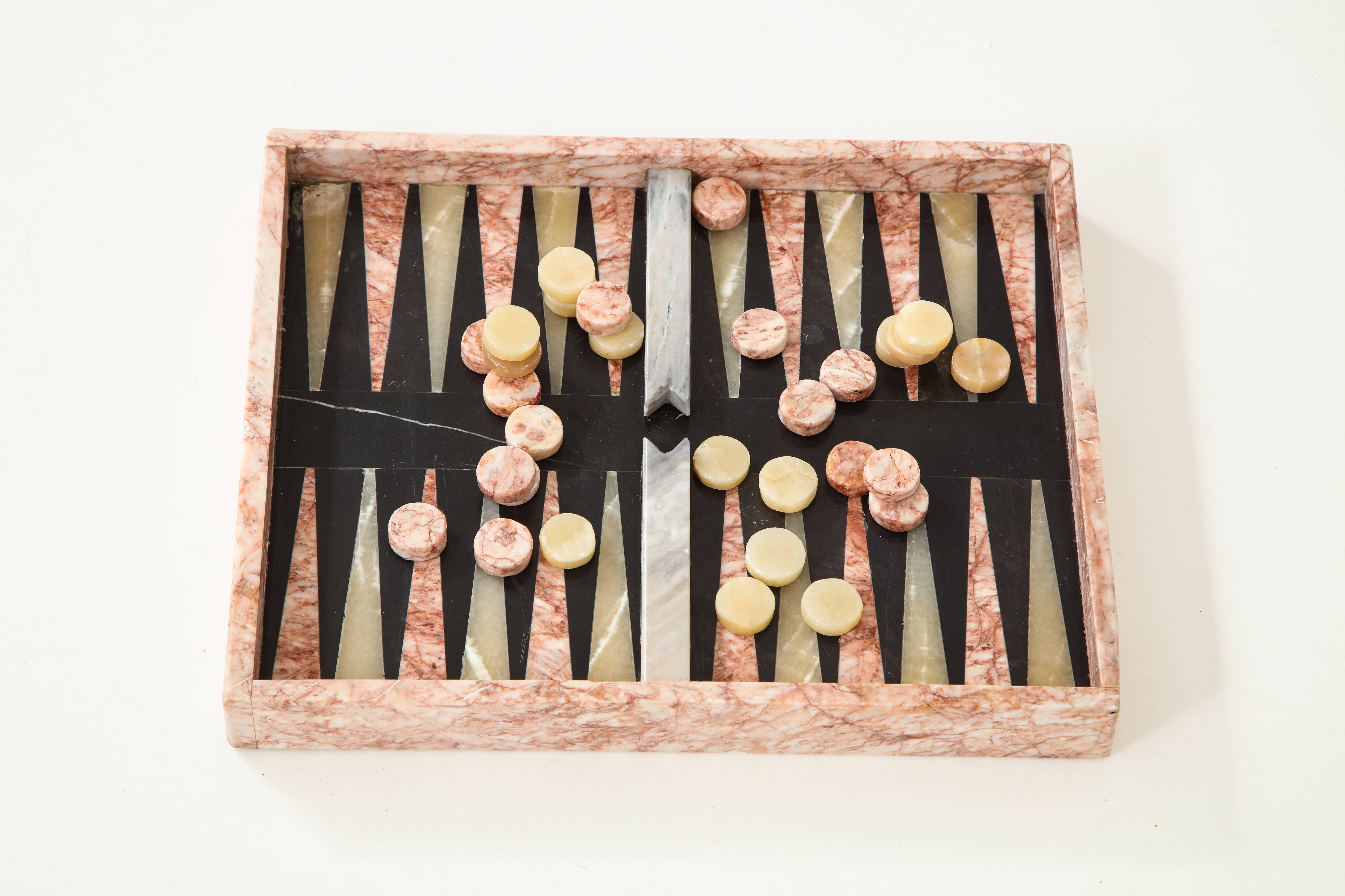 italian marble backgammon board