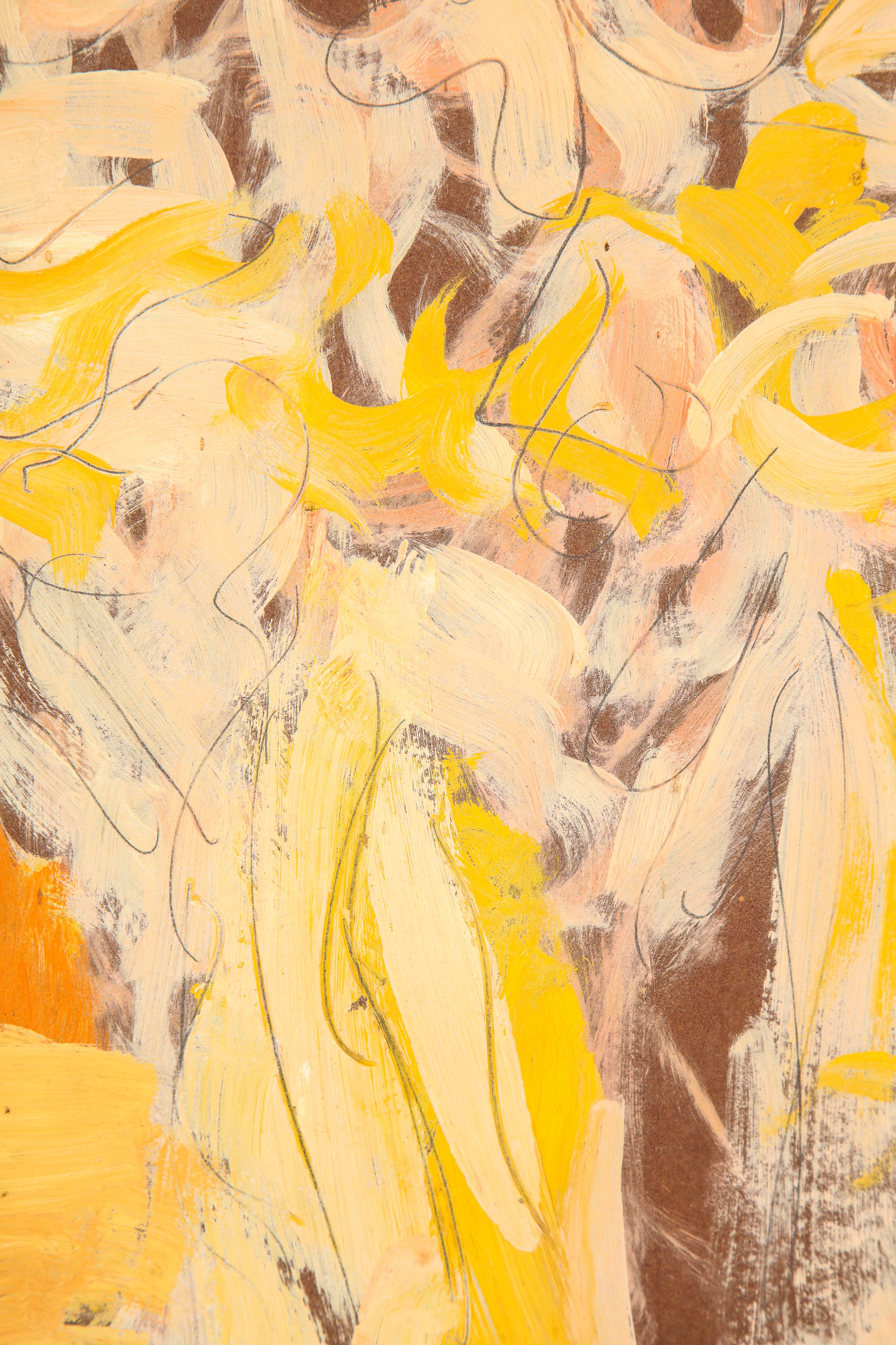 Américain Peinture à l'huile « Lysistrata » d'Anthony Triano signée et datée, 1962 en vente