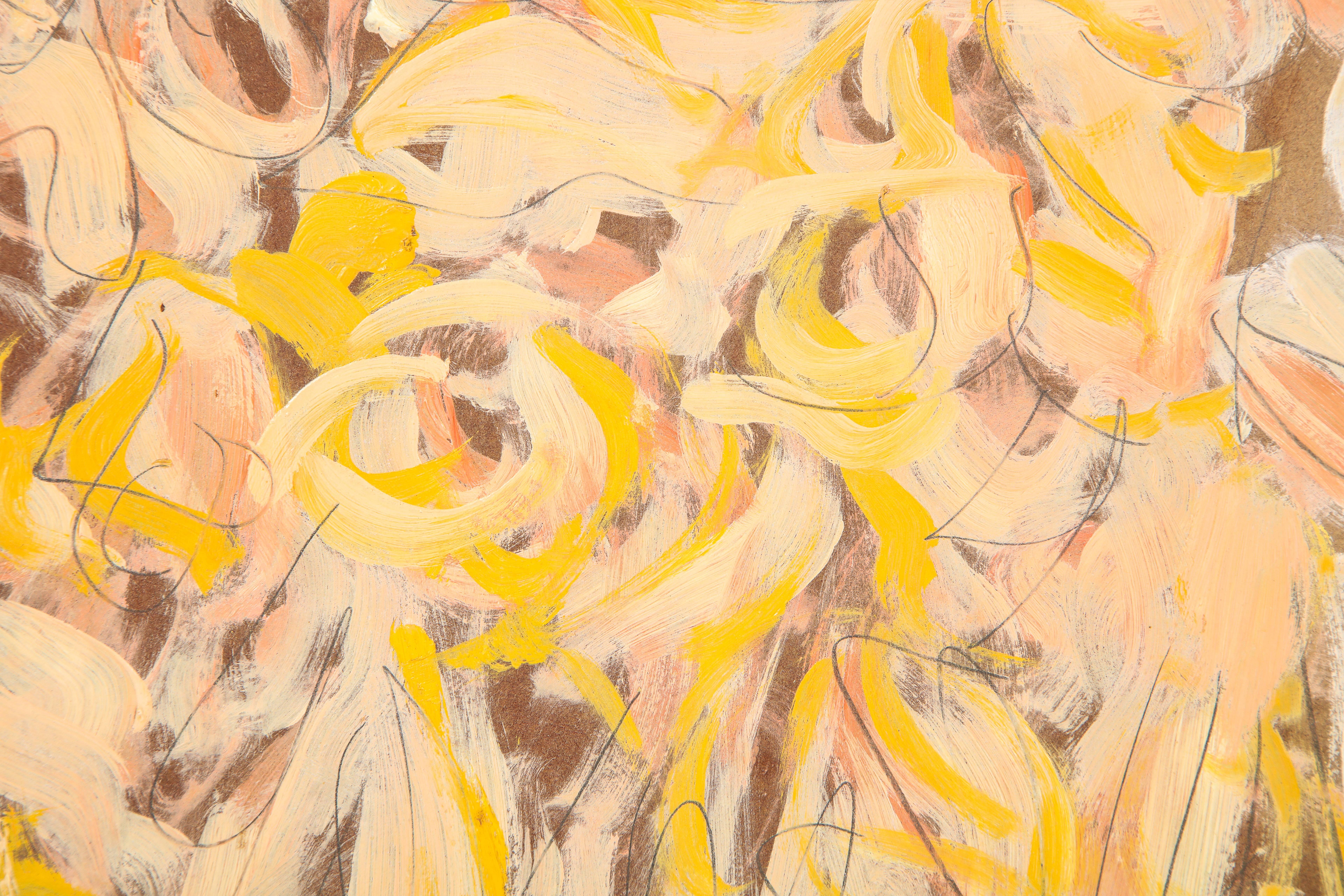 Peinture à l'huile « Lysistrata » d'Anthony Triano signée et datée, 1962 Excellent état - En vente à New York, NY