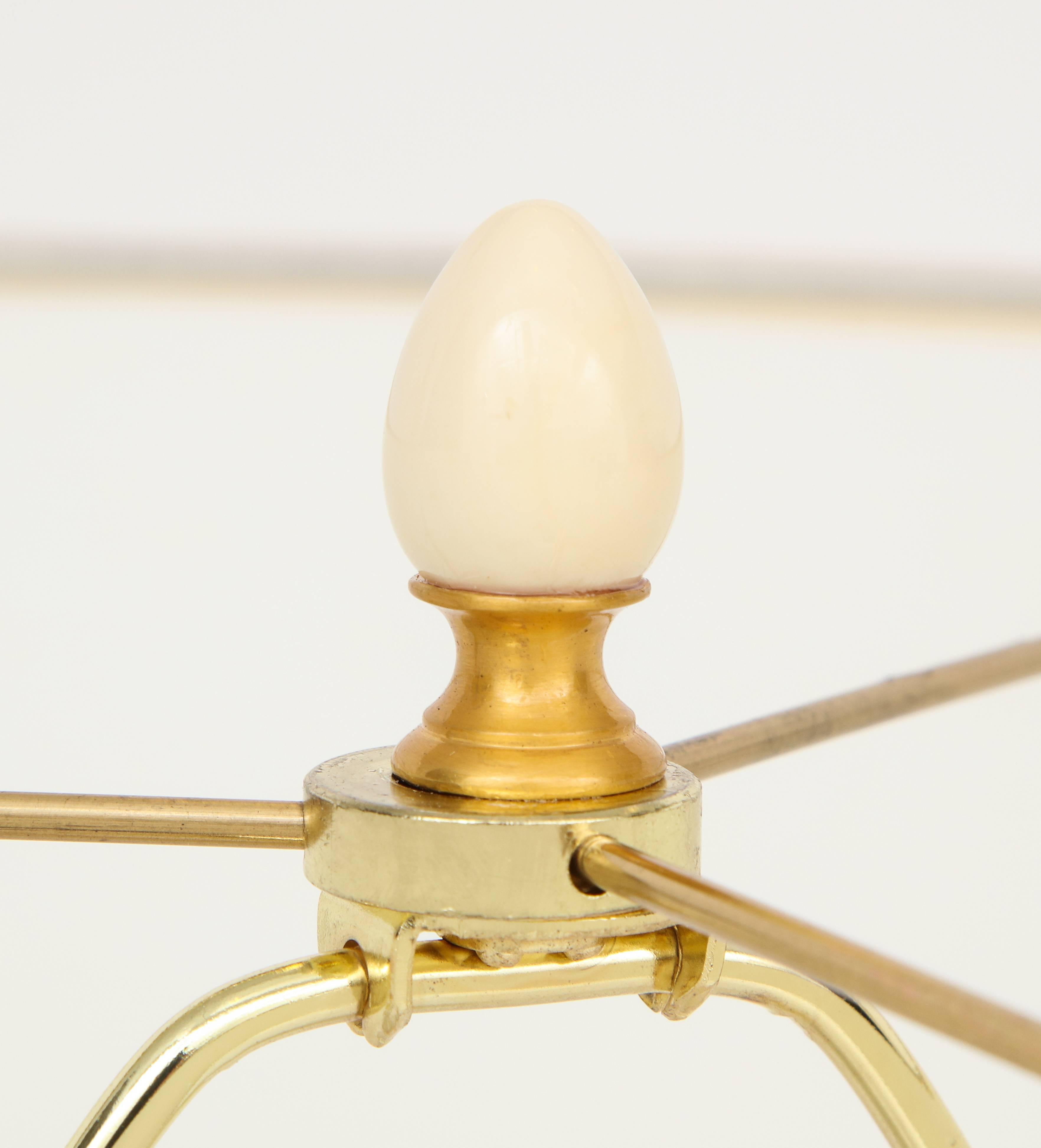 Ostrich Eggshell Custom Ostrich Egg and Carved Giltwood Table Lamp