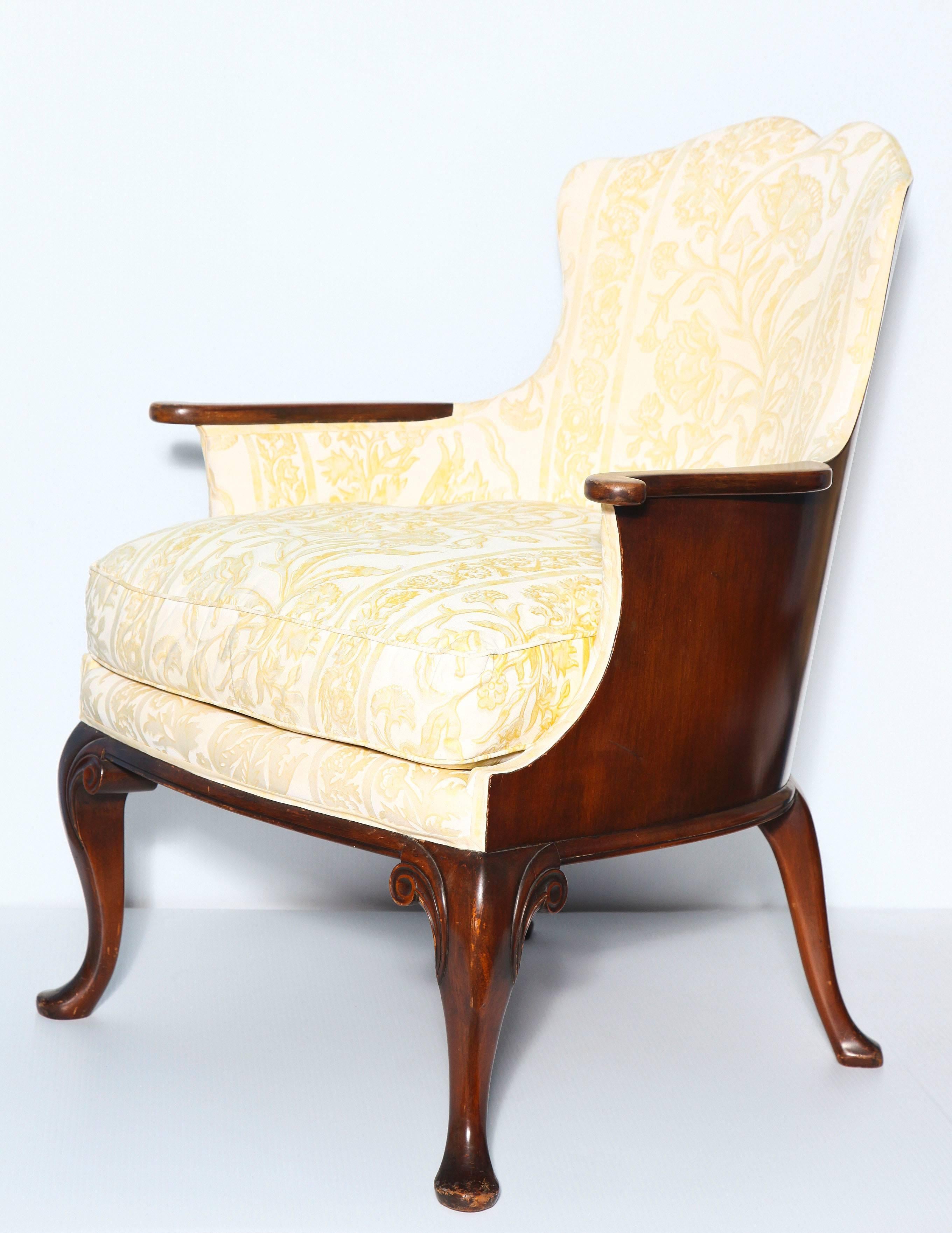 Refined and Unusual Georgian Style Mahogany Bergere 4