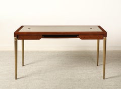 Italian 1970's Mahogany Neoclassical Style Writing Desk