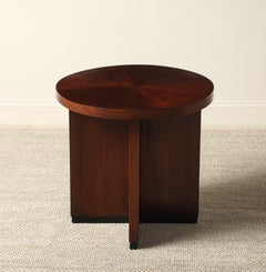 Italian Art Deco Mahogany Side Table, circa 1930