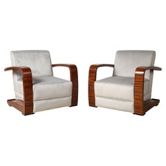 Coppia di poltrone in stile Moderno italiano
