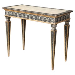 Italian Neoclassic Period Painted Wood Console Table, circa 1800