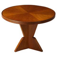Gio Ponti Carved Walnut Side / Cocktail Table, 1939