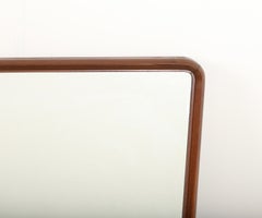 Gio Ponti (1891-1979), Att. for Production Dassi Walnut Wall Mirror, circa 1950.