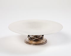 "Ondulations" Silver Tazza by Luc Lanel for Christofle, circa 1930