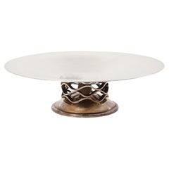 "Ondulations" Silver Tazza by Luc Lanel for Christofle, circa 1930