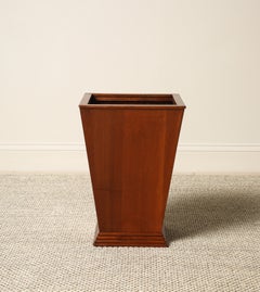 Gio Ponti Walnut Wastepaper Basket, 1939, Italy