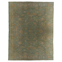 Antique Oversize Turkish Oushak Rug 14'4 x 19'