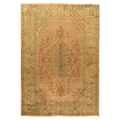 Tappeto antico turco Oushak 10' x 12'6