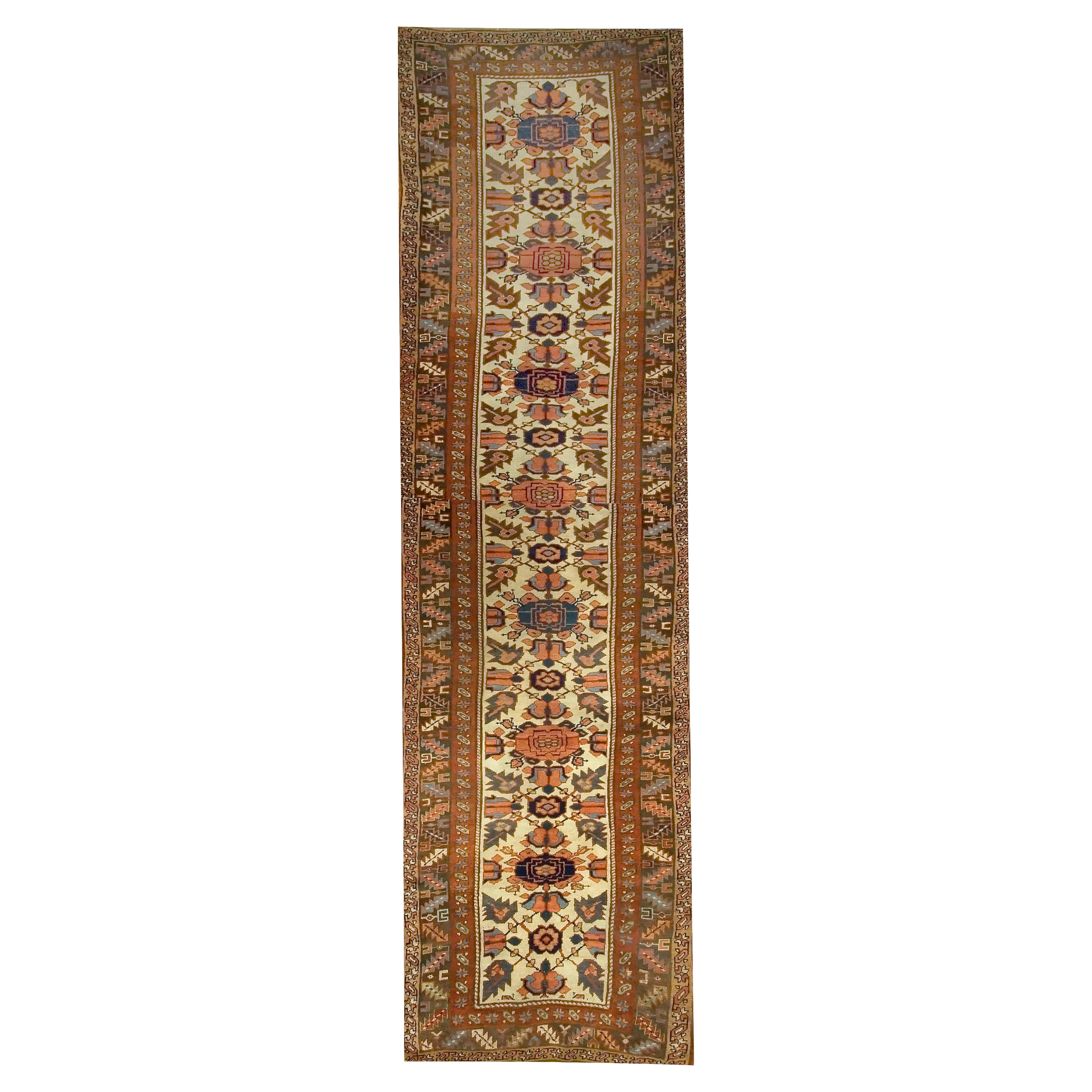 Antiker Kurdischer Läufer 3'7 x 13'5 cm im Angebot