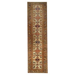 Tapis de couloir kurde ancien 3'7 x 13'5