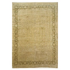 Antigua Alfombra Persa Meshad de Lana Anudada a Mano, 9'7 x 13'2, Circa 1900