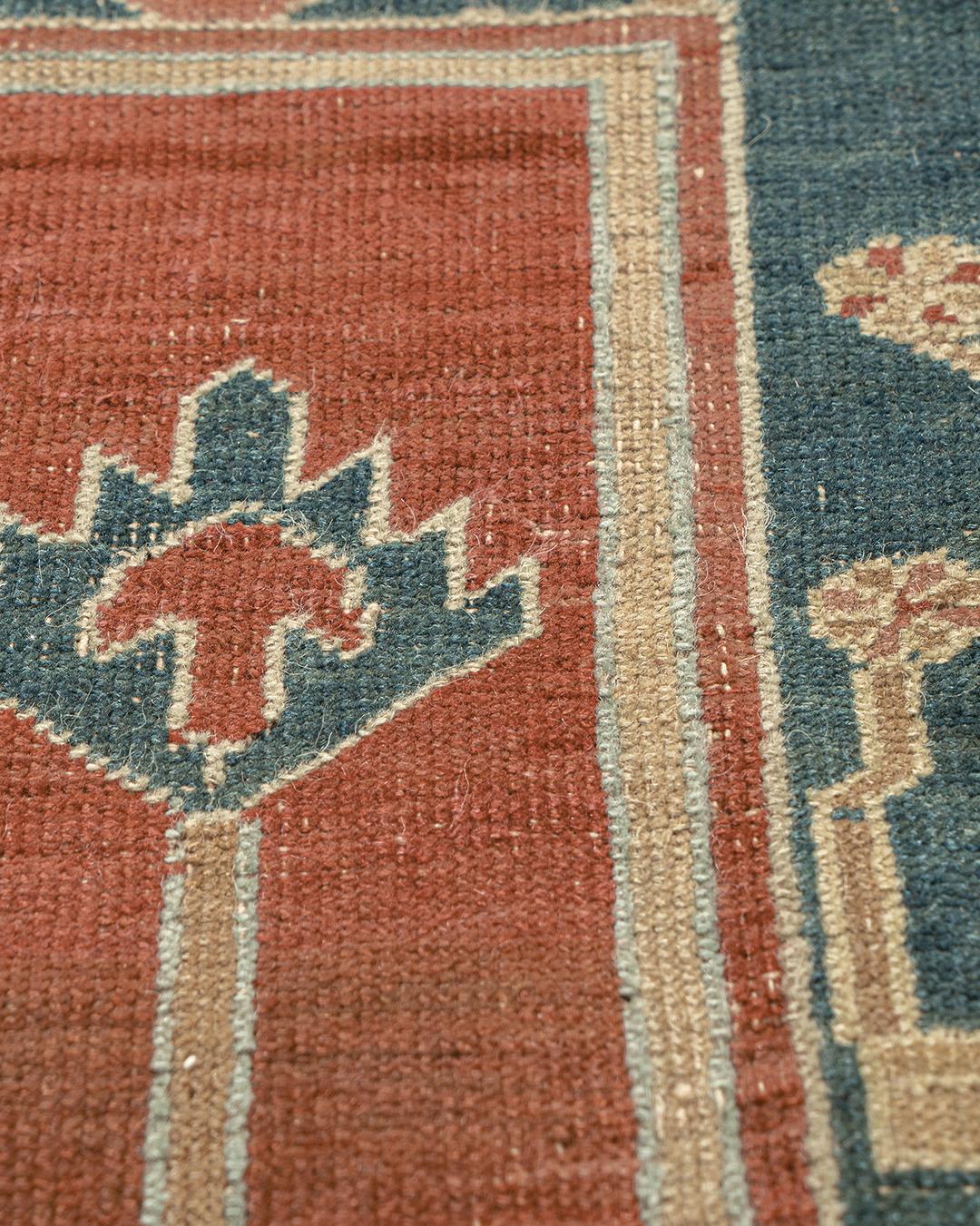 Antike CIRCA 1890 Rosa Persisch Serapi Heriz Teppich, 11'4 x 15'1 (Handgewebt) im Angebot