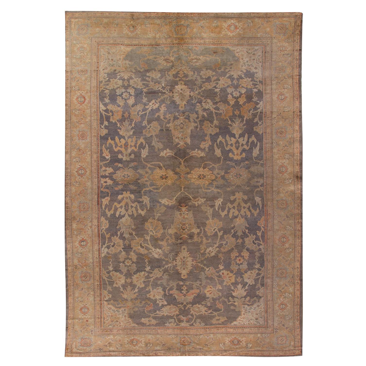 Tappeto antico Sultanabad Rugs blu, 11' x 16'3 in vendita