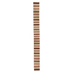 Vintage Circa 1940 Extra Long Turkish Kilim Runner Hand-Woven Wool, 2' X 24'