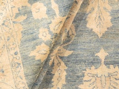 Antique Circa 1920 Blue Hand Knotted Oriental Rug 11'1 x 20'5