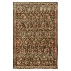 Vintage Circa 1930 Hand Knotted Oriental Wool Rug 4'1 x 6'1