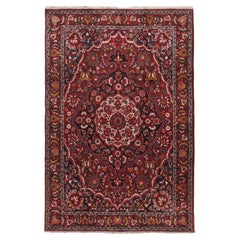 Vintage-Orientteppich aus Wolle, handgeknüpft, um 1940, 6'9 x 10'1