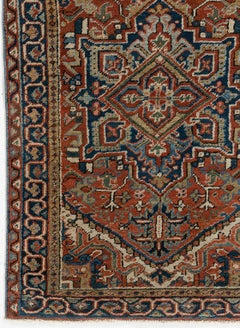 Vintage Circa 1940 Hand Knotted Oriental Wool Rug 3' x 4'4