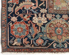 Antiker, handgeknüpfter orientalischer Wollteppich, um 1900, 11'4 x 18'5