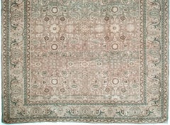 Antique Circa 1920 Subdued Hand Knotted Oriental Wool Rug 10'6 x 16'4