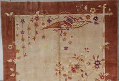 Vintage Art Deco Chinese Oriental Rug