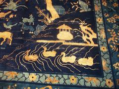 Antique Peking Chinese Oversized Oriental Rug