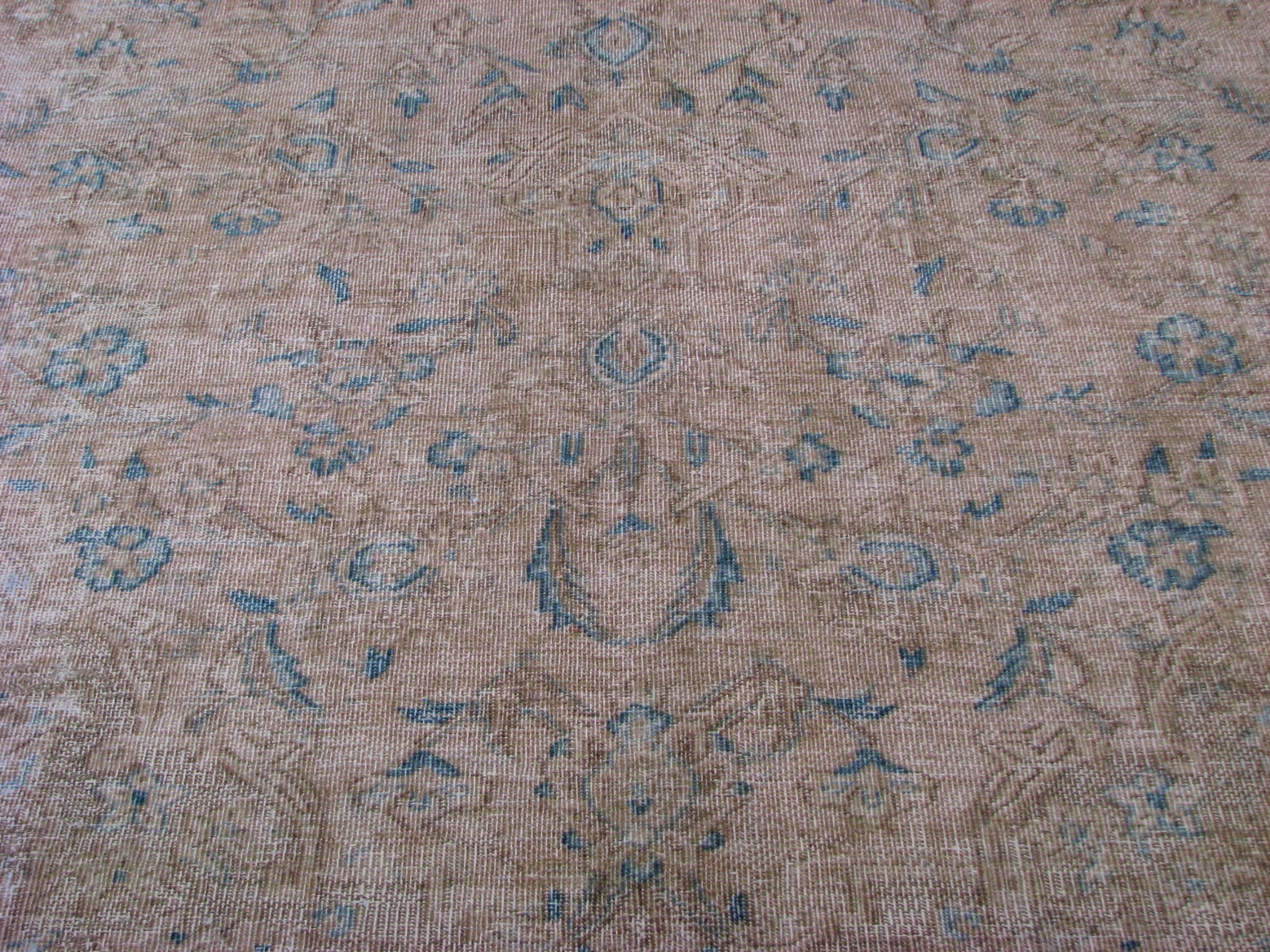 Hand-Knotted Tabriz Semi Antique Rugs For Sale