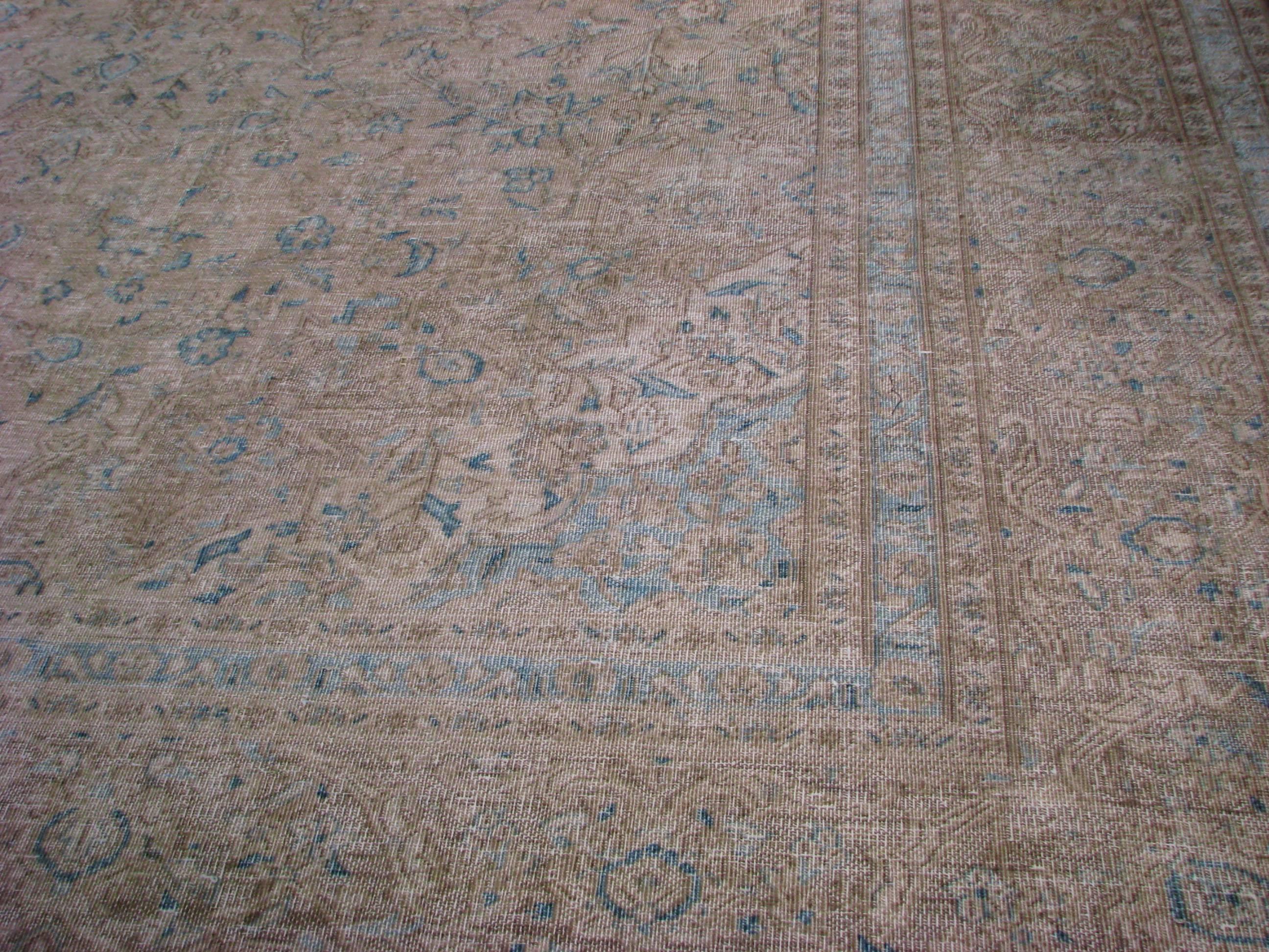 Wool Tabriz Semi Antique Rugs For Sale