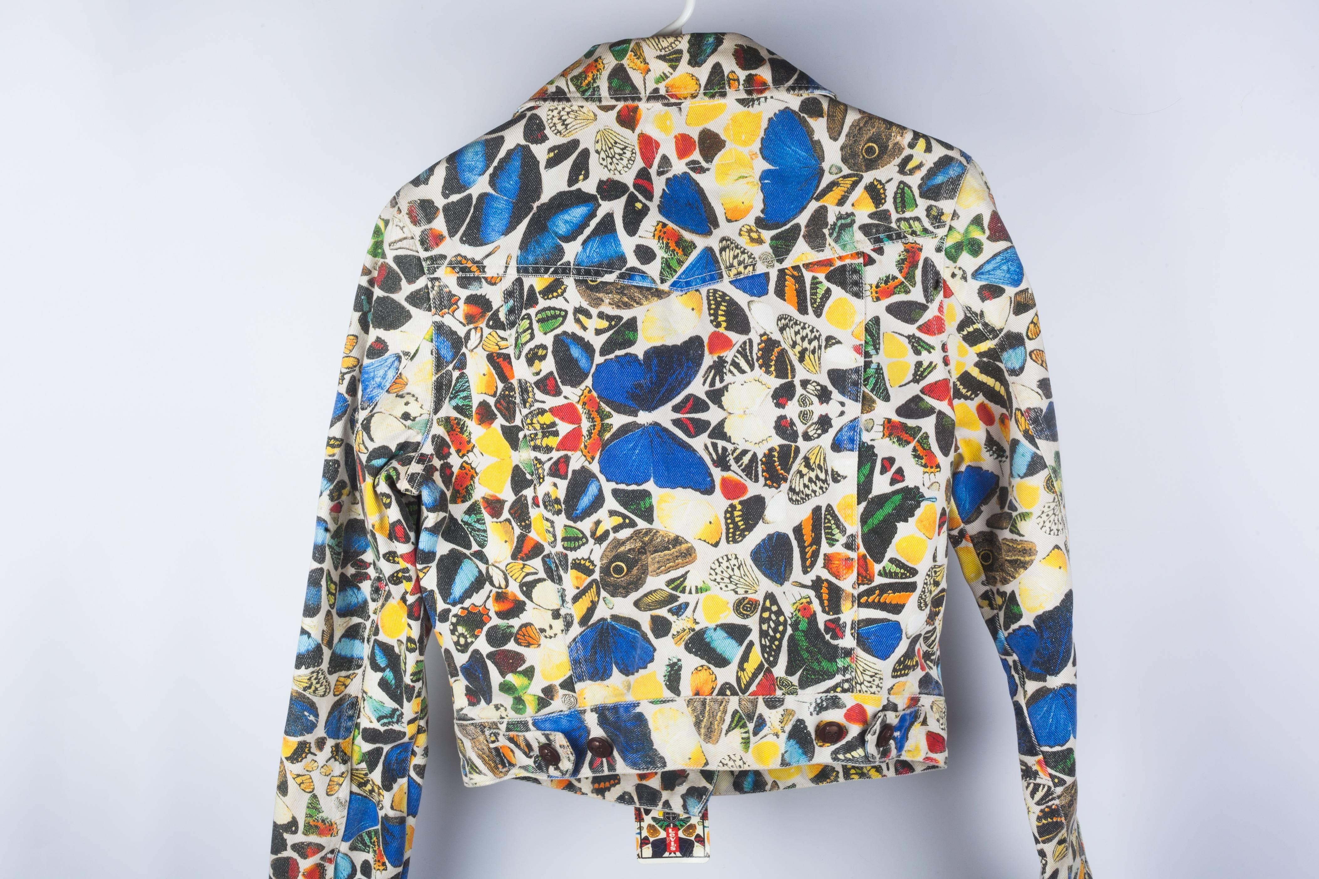 Damien Hirst x Levi’s Limited Edition Butterflies Denim Jacket, 2008 In Excellent Condition In Chicago, IL