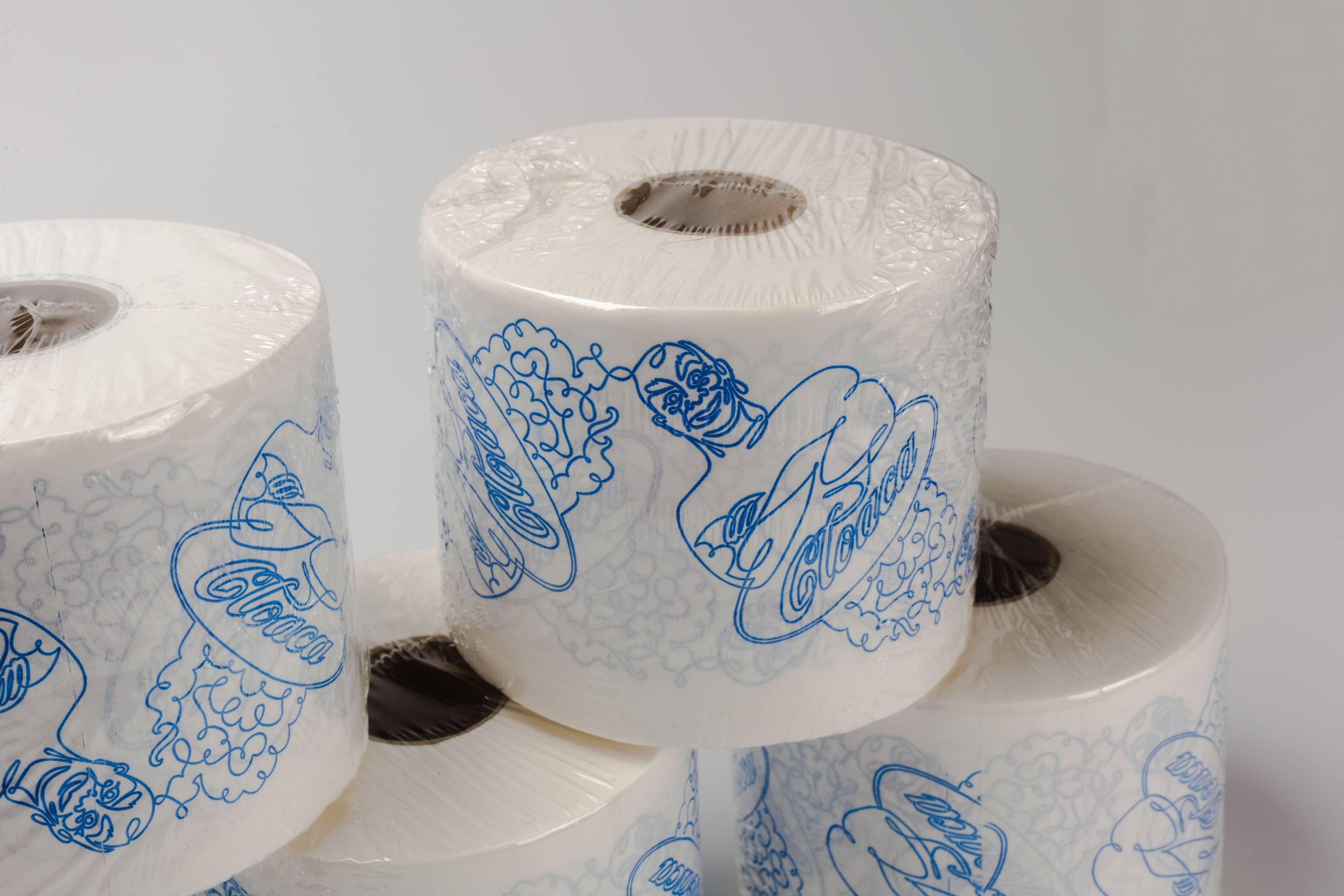 Post-Modern Super Cloaca Toilet Paper Roll, Wim Delvoye, 2007